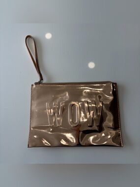 Stella & Dot WOW Clutch Organizer Wristlet Pouch in rose gold